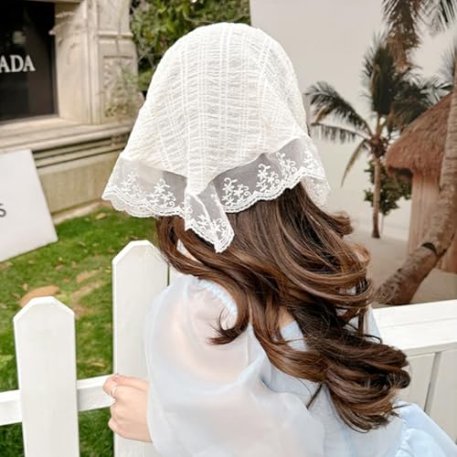 MAYCREATE® 6PCS Hair Band for Women Stylish Boho Lace Head Scarf Countryside Triangle Bandana Headband Soft Coverings Comfy Beach Headwraps Gift Girls MAYCREATE® 6PCS Hair Band for Women Stylish Boho Lace Head Scarf Countryside Triangle Bandana Headband Soft Coverings Comfy Beach Headwraps Gift Girls